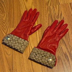 Coach Leather Gloves